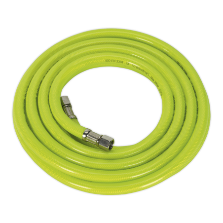 High-Visibility Air Hose with 1/4"BSP Unions 5m x 8mm