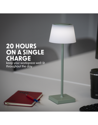 Dellonda Rechargeable Table Lamp for Home Office Restaurant RGB Colours