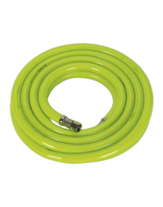 High-Visibility Air Hose with 1/4"BSP Unions 5m x 10mm