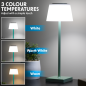 Dellonda Rechargeable Table Lamp for Home Office Restaurant RGB Colours