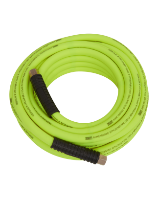 High-Visibility Hybrid Air Hose with 1/4"BSP Unions 10m x 8mm