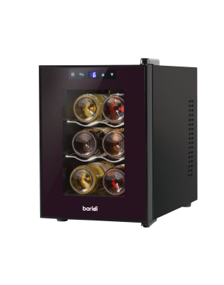 Baridi 6 Bottle Wine Cooler, Thermoelectric, 5-18°C, Touch Control