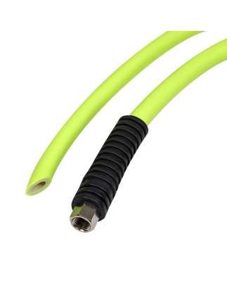 High-Visibility Hybrid Air Hose with 1/4"BSP Unions 10m x 8mm