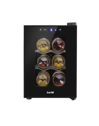 Baridi 6 Bottle Wine Cooler, Thermoelectric, 5-18°C, Touch Control