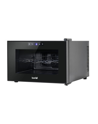 Baridi 8 Bottle Wine Cooler, Thermoelectric, 5-18°C, Touch Control