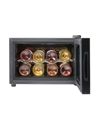 Baridi 8 Bottle Wine Cooler, Thermoelectric, 5-18°C, Touch Control