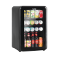 Baridi 70L Under Counter Drinks/Beer & Wine Cooler Fridge, Retro Style, Black