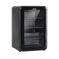 Baridi 70L Under Counter Drinks/Beer & Wine Cooler Fridge, Retro Style, Black