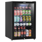 Baridi 115L Under Counter Beer, Drinks & Wine Fridge, Lock, LED Light