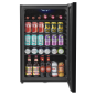 Baridi 115L Under Counter Beer, Drinks & Wine Fridge, Lock, LED Light