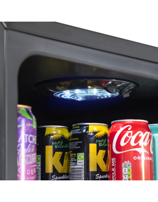 Baridi 115L Under Counter Beer, Drinks & Wine Fridge, Lock, LED Light