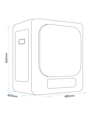 Baridi Petit sèche-linge portable, 2,5 kg, ventilé, parfait pour une utilisation sur un comptoir ou au mur avec commandes numéri