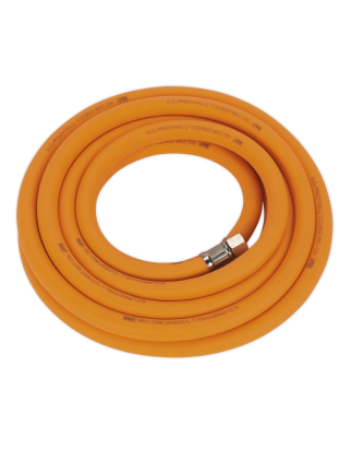 High-Visibility Hybrid Air Hose with 1/4"BSP Unions 5m x 10mm