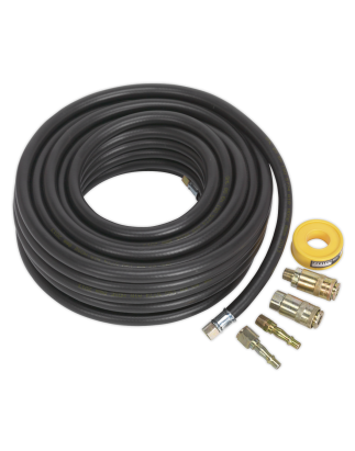 Air Hose Kit with Connectors 15m x 8mm