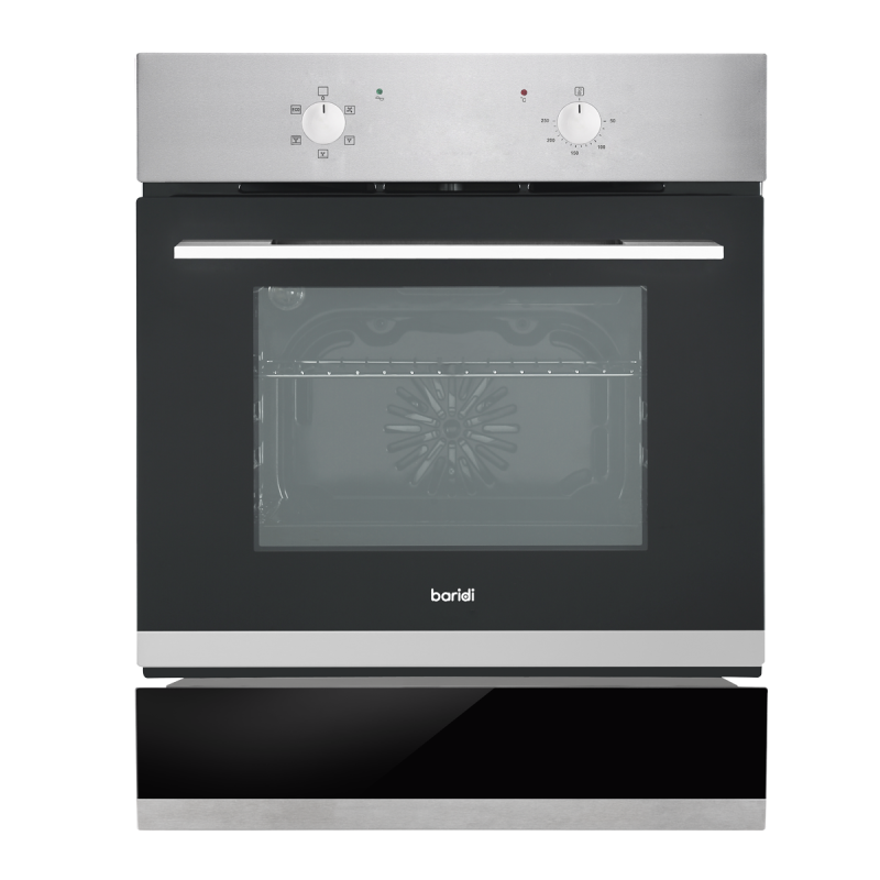 Baridi 60cm 4-Function Fan-Assisted Oven & 60cm Warming Drawer Bundle, Stainless Steel