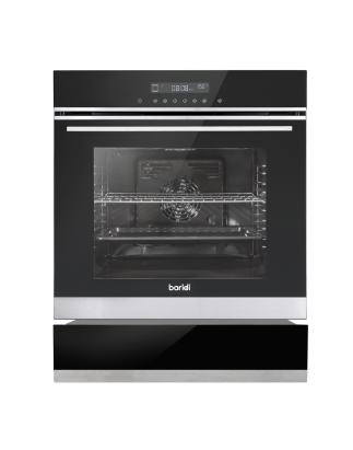 Baridi 60cm 10-Function Fan-Assisted Oven with Touchscreen Controls & 60cm Warming Drawer Bundle, Stainless Steel