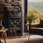 Baridi 52 Bottle Dual Zone Wine Cooler, Fridge, Touch Screen Controls, LED - Black