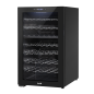 Baridi 52 Bottle Dual Zone Wine Cooler, Fridge, Touch Screen Controls, LED - Black