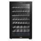 Baridi 52 Bottle Dual Zone Wine Cooler, Fridge, Touch Screen Controls, LED - Black