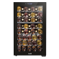 Baridi 52 Bottle Dual Zone Wine Cooler, Fridge, Touch Screen Controls, LED - Black