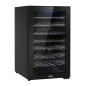 Baridi 52 Bottle Dual Zone Wine Cooler, Fridge, Touch Screen Controls, LED - Black