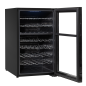 Baridi 52 Bottle Dual Zone Wine Cooler, Fridge, Touch Screen Controls, LED - Black