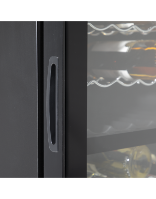 Baridi 52 Bottle Dual Zone Wine Cooler, Fridge, Touch Screen Controls, LED - Black