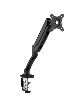 Dellonda Single Monitor Mount Arm, 9kg Load Capacity, 10-27" Screens - Black