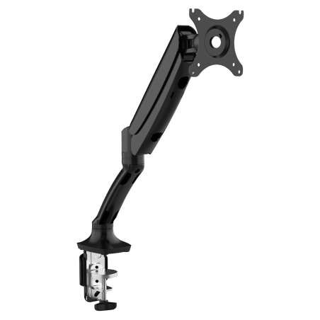 Dellonda Single Monitor Mount Arm, 9kg Load Capacity, 10-27" Screens - Black