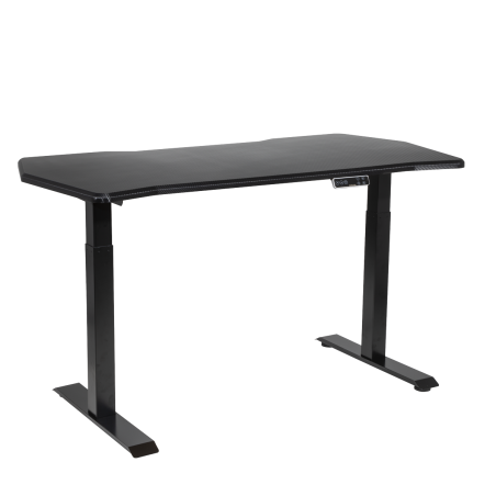 Dellonda Carbon Electric Height Adjustable Standing Desk, 1400 x 700mm Dual Motor 100kg