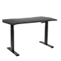 Dellonda Carbon Electric Height Adjustable Standing Desk, 1400 x 700mm Dual Motor 100kg