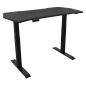 Dellonda Carbon Electric Height Adjustable Standing Desk, 1400 x 700mm Dual Motor 100kg