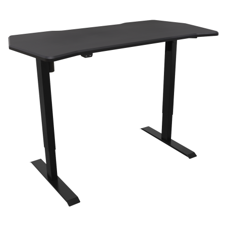 Dellonda Carbon Electric Height Adjustable Standing Desk, Quiet, 1400 x 700mm