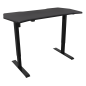 Dellonda Carbon Electric Height Adjustable Standing Desk, Quiet, 1400 x 700mm