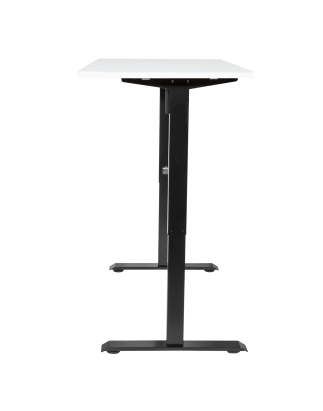 Dellonda White Electric Height Adjustable Standing Desk with Memory, Quiet, 1400x700mm