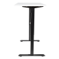 Dellonda White Electric Height Adjustable Standing Desk with Memory, Quiet, 1400x700mm