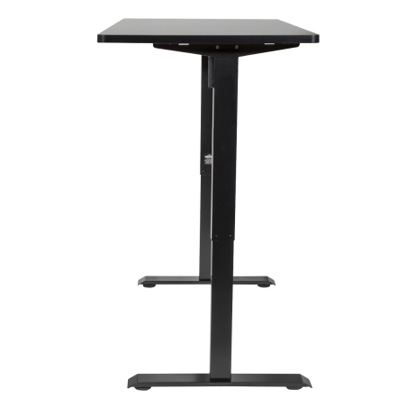 Dellonda Black Electric Height Adjustable Standing Desk with Memory, Quiet, 1400x700mm