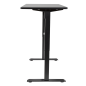 Dellonda Black Electric Height Adjustable Standing Desk with Memory, Quiet, 1400x700mm