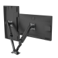 Dellonda Double Monitor Arms, 9kg Load Capacity, 10-27" Screens - Black