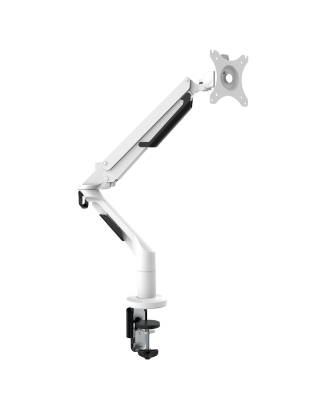 Dellonda Single Monitor Arm, 12kg Load Capacity, 17-36" Screens - White