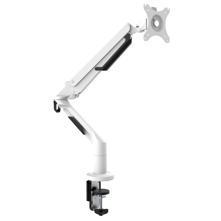 Dellonda Single Monitor Arm, 12kg Load Capacity, 17-36" Screens - White