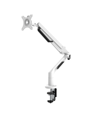 Dellonda Single Monitor Arm, 12kg Load Capacity, 17-36" Screens - White