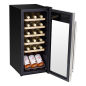 Baridi 18 Bottle Wine Fridge Cooler & Touch Control, LED Light, Stainless Steel