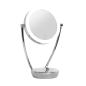 Dellonda 7.5" Double-Sided LED Vanity Mirror, Touch Dimmable, Battery Operated