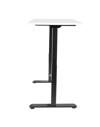 Dellonda White Electric Height Adjustable Standing Desk, 1400 x 700mm Dual Motor 100kg