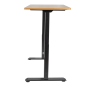 Dellonda Oak Electric Height Adjustable Standing Desk, 1400 x 700mm Dual Motor 100kg