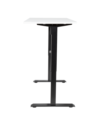 Dellonda White Electric Height Adjustable Standing Desk, Quiet, Home Office, 1400x700mm