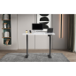 Dellonda White Electric Height Adjustable Standing Desk, Quiet, Home Office, 1400x700mm