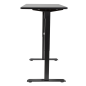 Dellonda Black Electric Height Adjustable Standing Desk, Quiet, Home Office, 1400x700mm