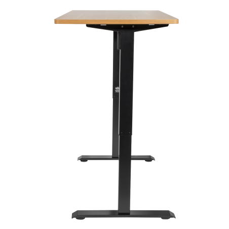 Dellonda Oak Electric Height Adjustable Standing Desk with Memory, Quiet & Fast 1400 x 700mm